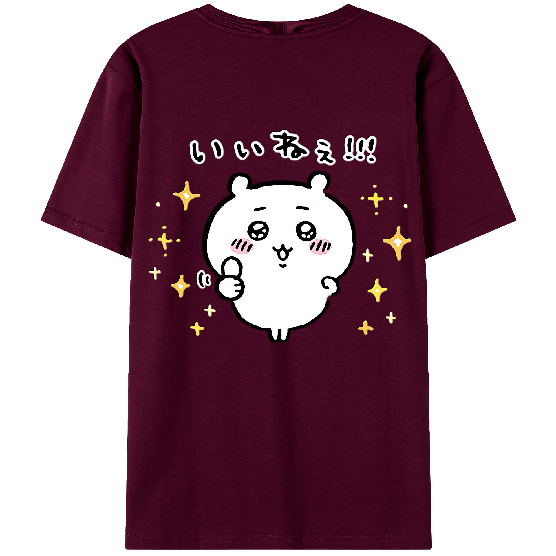 （画像用） ちいかわ ちいかわ Chii-kawa chiikawa レディース半袖Tシャツ(バックプリント)